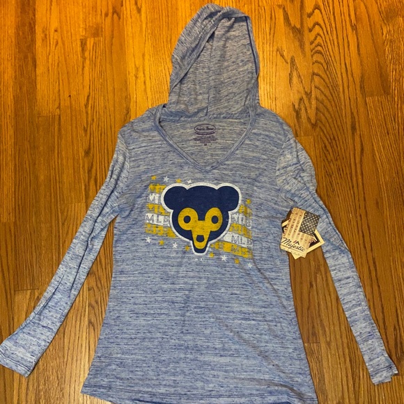 MLB Cubs Hooded Long Sleeve Shirt - Picture 3 of 4